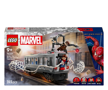 Klocki LEGO® LEGO Super Heroes 76321 Spider-Man kontra Doc Ock — scena w metrze